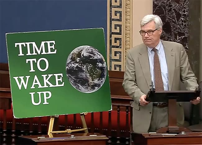 The Senator Who Won’t Shut Up about Climate Change