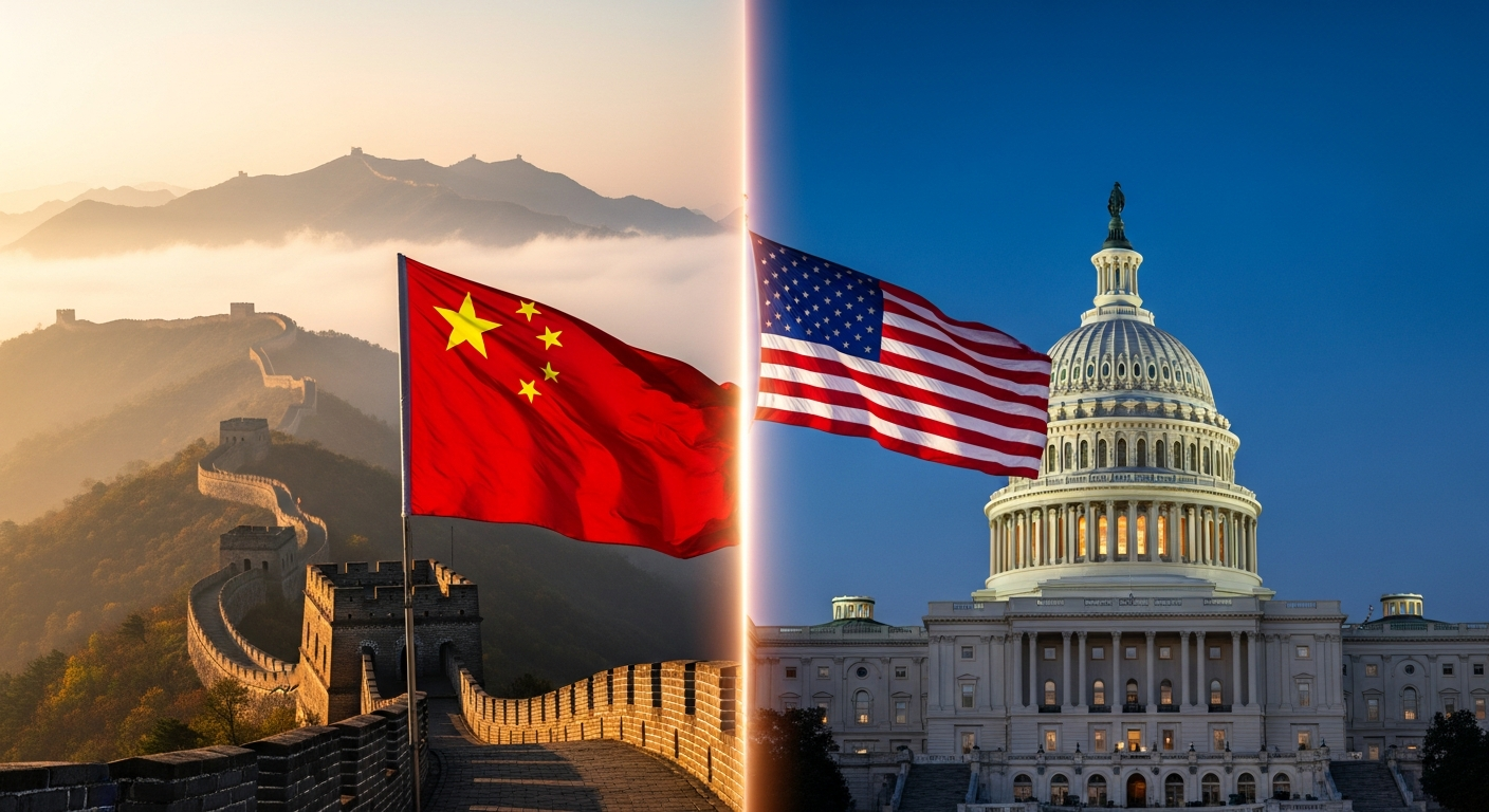 Trump Flew to Beijing Mid-War. The Press Saw Two Different Trips.
